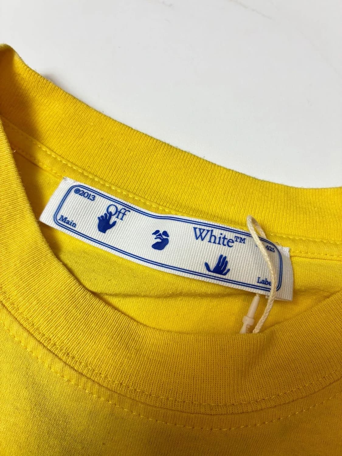오프화이트 21ss 에로우 로고 옐로우 반팔 티셔츠 PN8605 상품이미지7