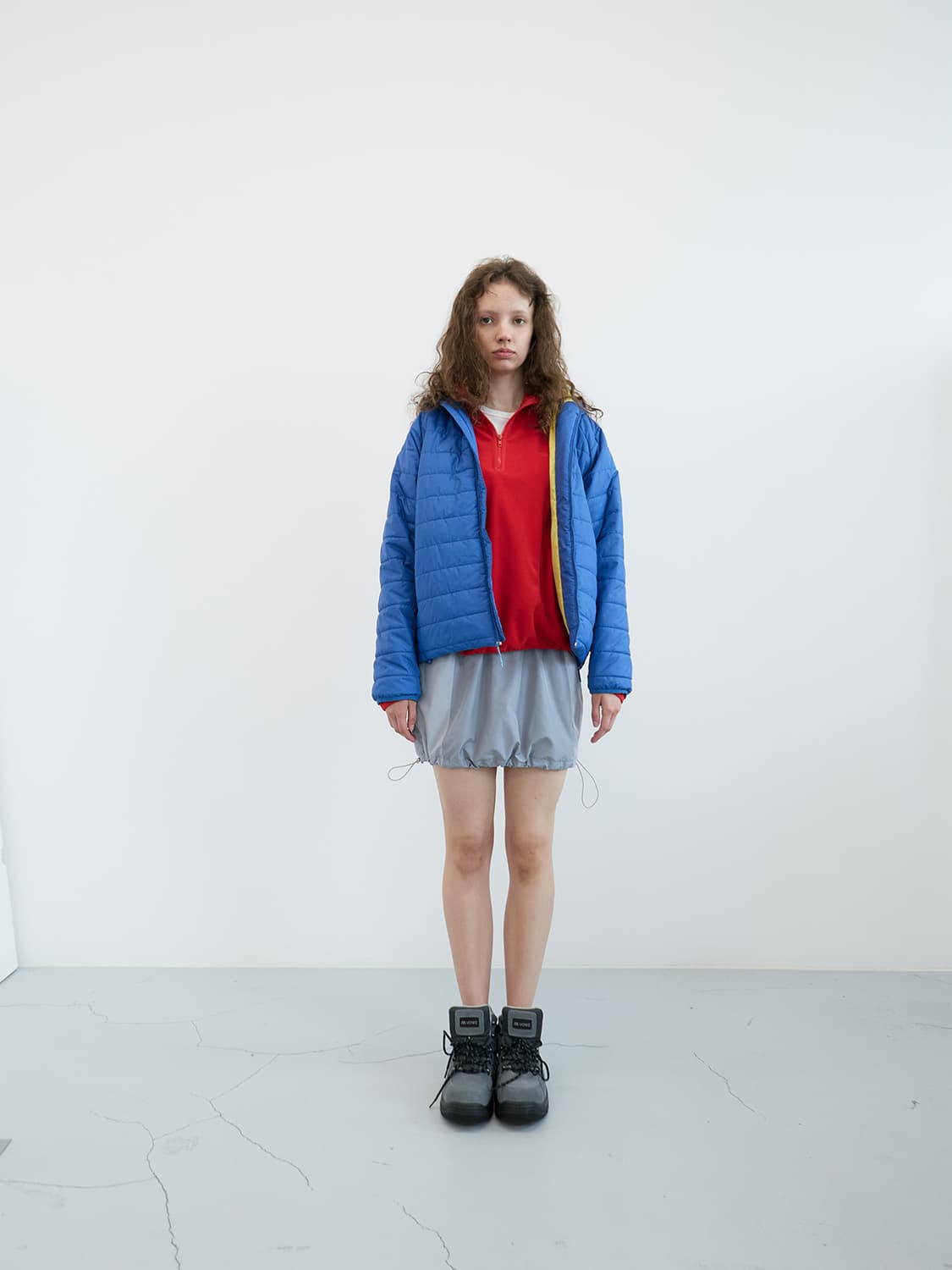 엔조블루스 후드 퀄팅 푸퍼 자켓 BLUE 상품이미지1