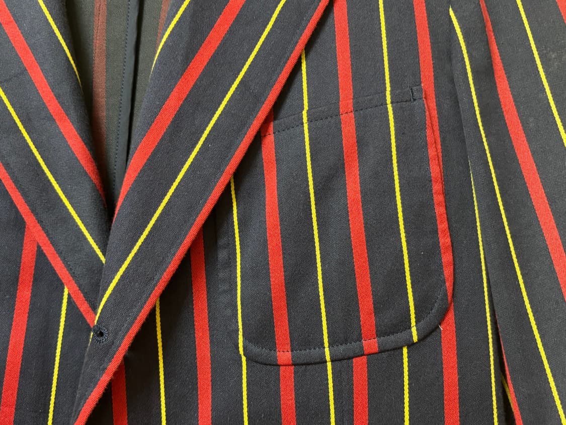 폴로 쓰리버튼 코튼 스트라이프 블레이져 자켓 m 상품이미지9