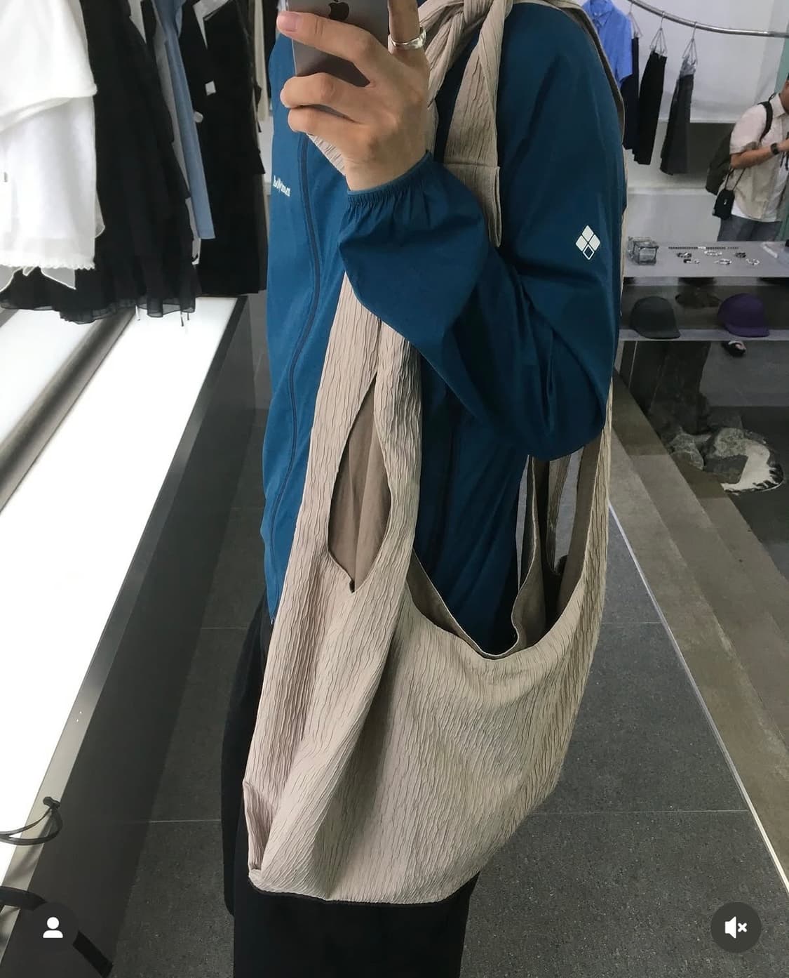 몽벨 U.L. 스트레치 윈드 후드 자켓 블루 그린 상품이미지3