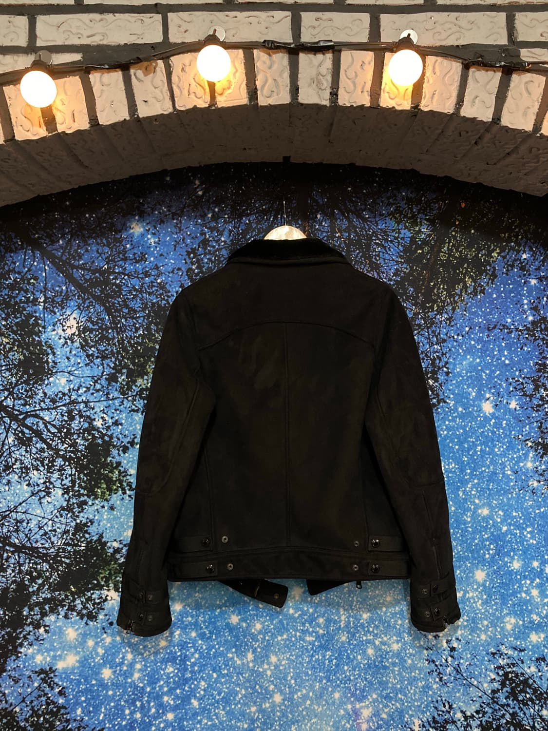 ⚜️이르마니 익스체인지 투웨이 포우 퍼 바이커 재킷 상품이미지2