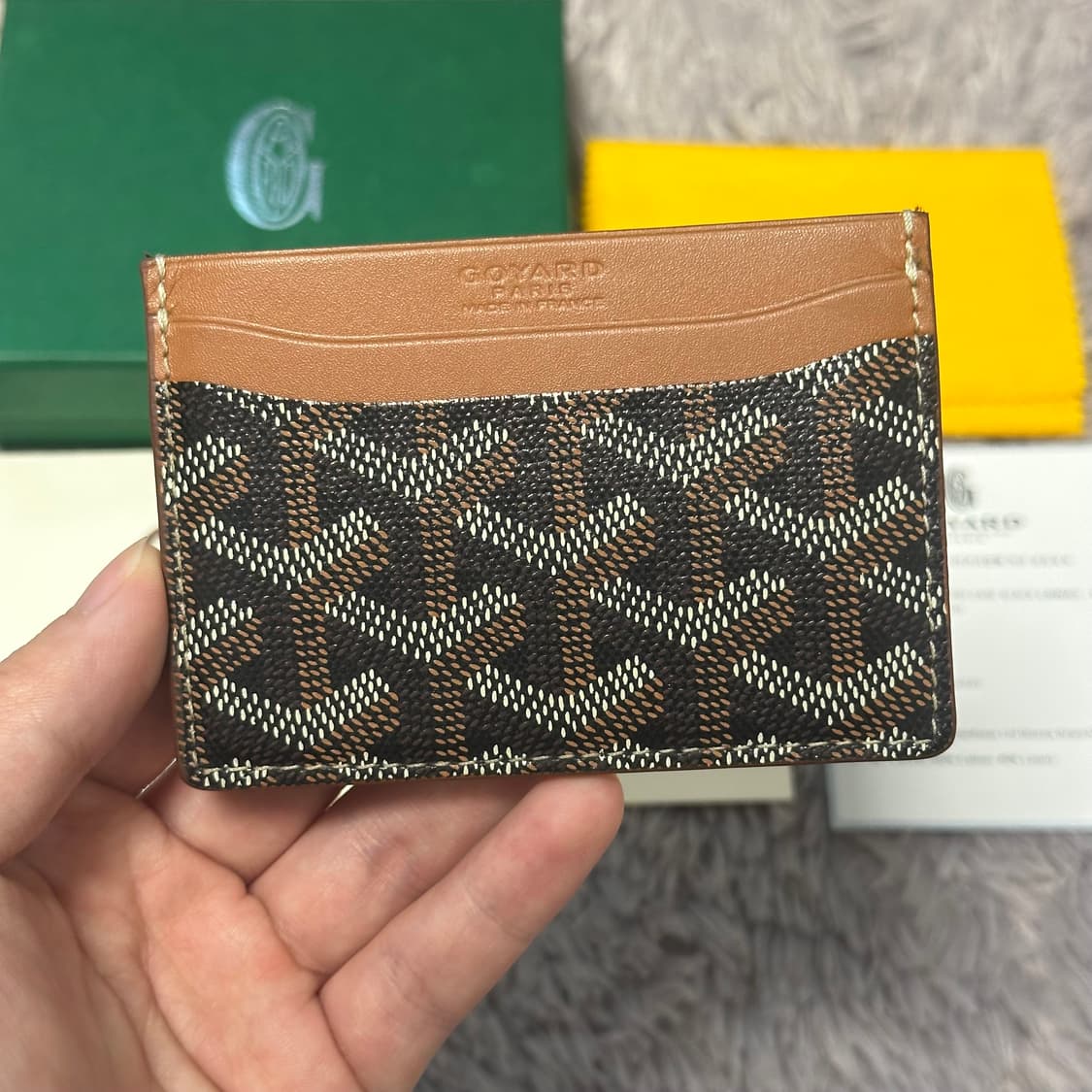[풀구성] 고야드 생쉴피스 카드지갑 블랙탄 상품이미지2