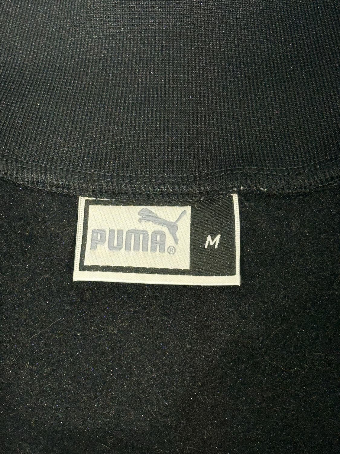 푸마 블랙 슬림핏 로고 트랙탑 져지 M 상품이미지7