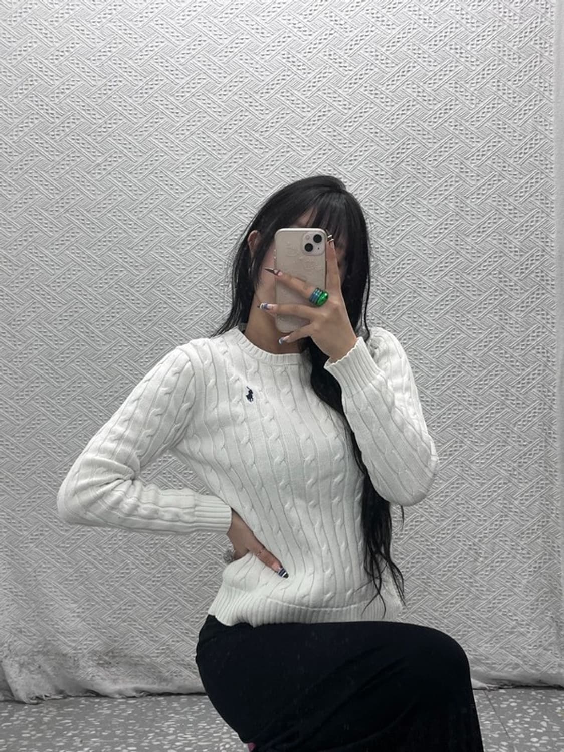 폴로 랄프로렌 모던 캐주얼 꽈배기 케이블 니트 M C07931 상품이미지2