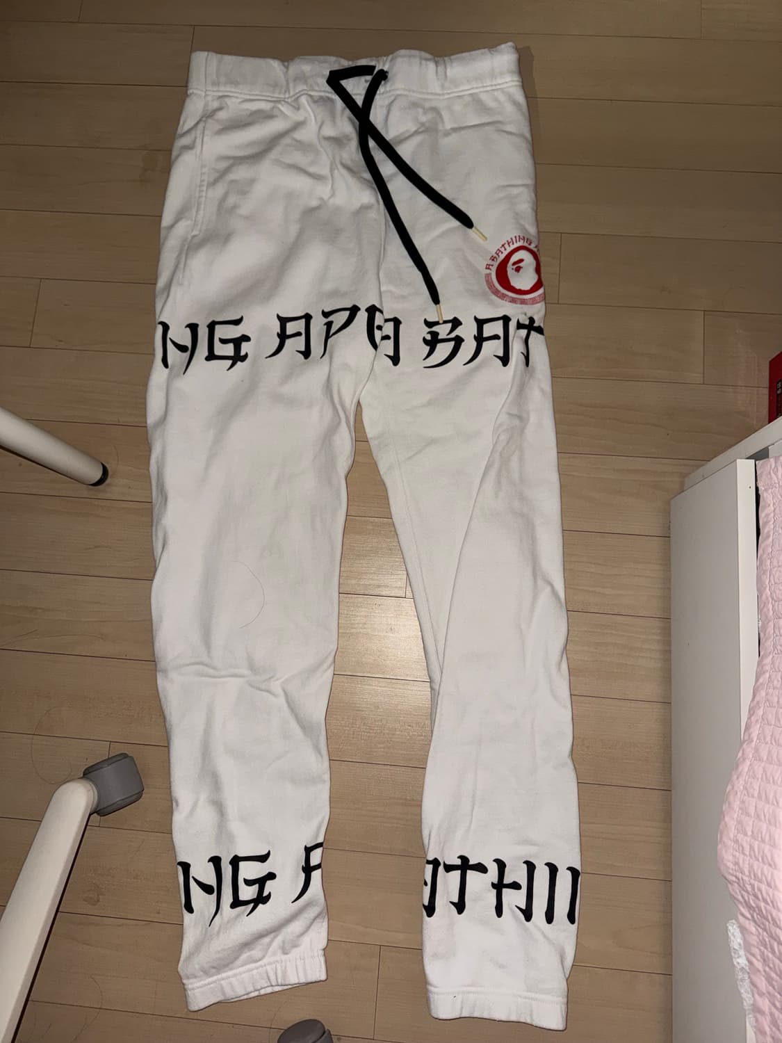 베이프 로고 프린트 스웻 조거팬츠 L 상품이미지1