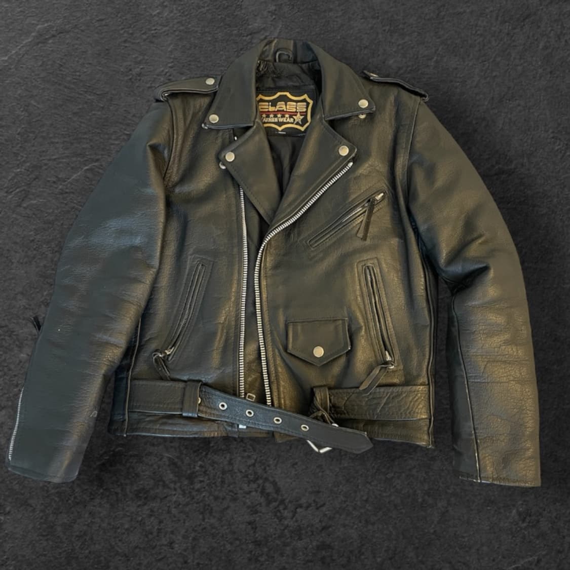 ELASS LEATHER JACKET 더블라이더자켓 상품이미지1