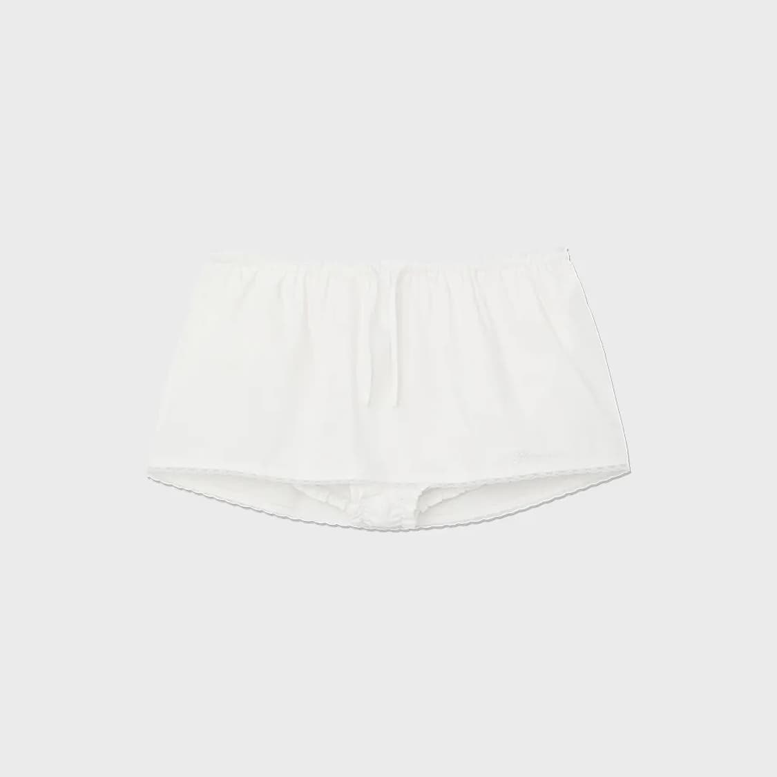 글로니 G CLASSIC LACE-UP MINI SKIRT (WHITE) 상품이미지2