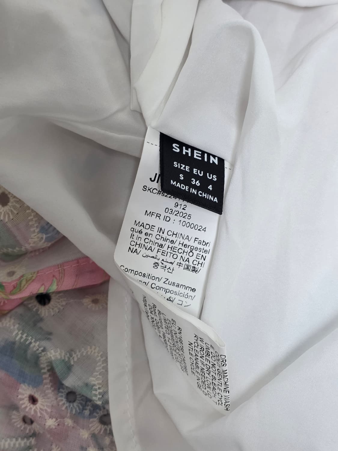 shein 빈티지무드)플라워 펀칭레이스 리본 핑크히메로리타로맨틱캉캉원피스 상품이미지4