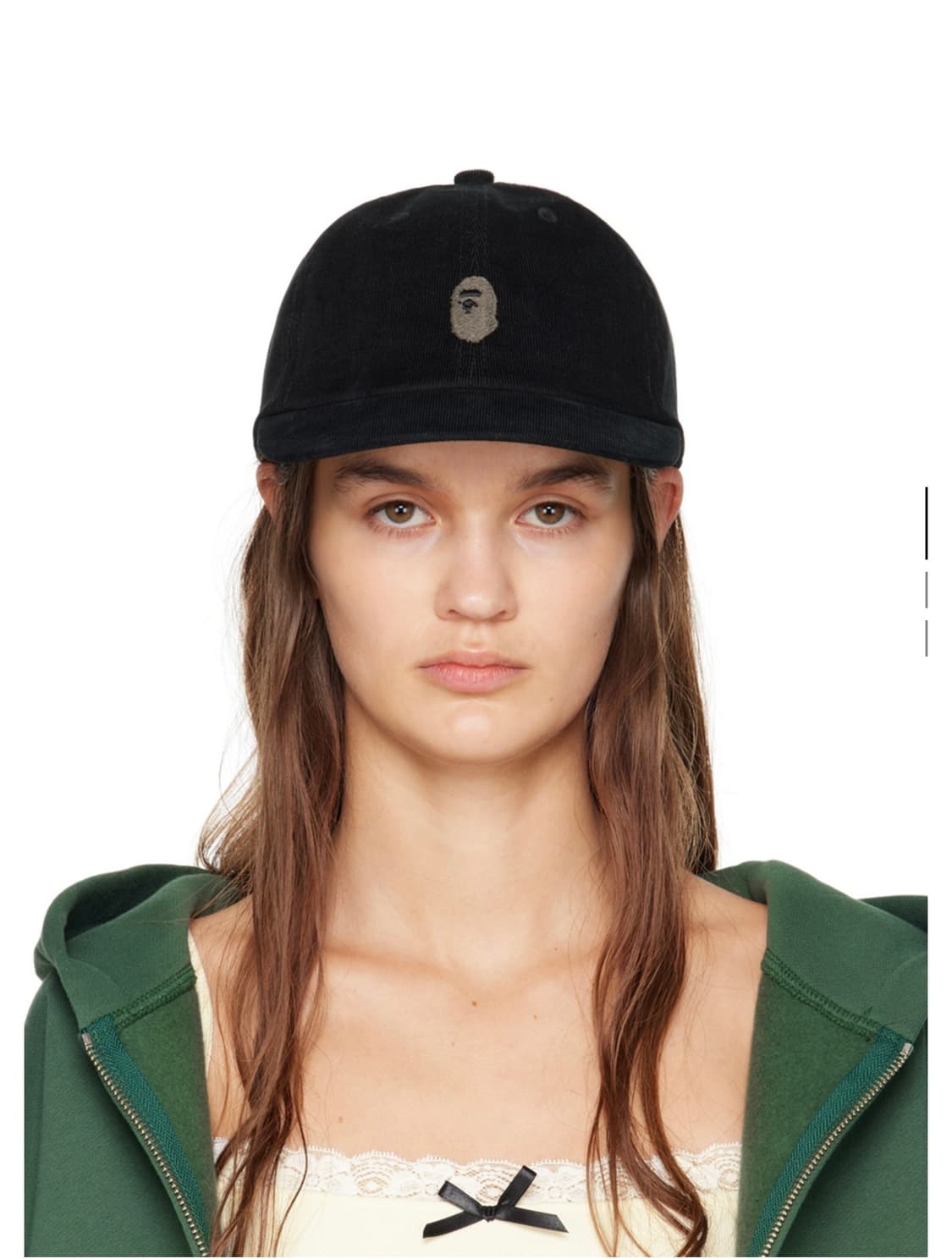 BAPE 블랙 원 포인트 볼캡 상품이미지1