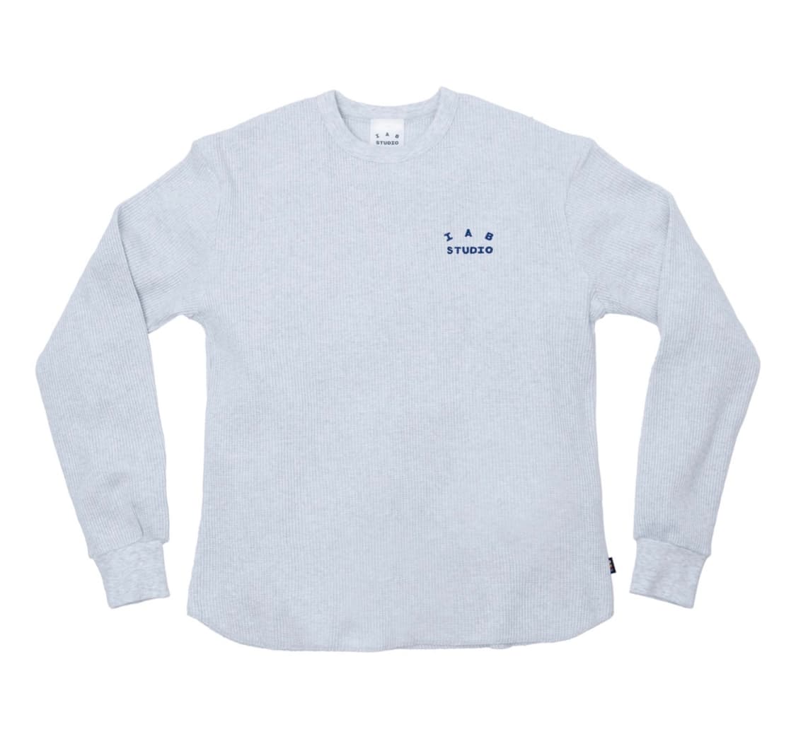 아이앱 스튜디오 와플 롱슬리브 그레이 L-XL 상품이미지1