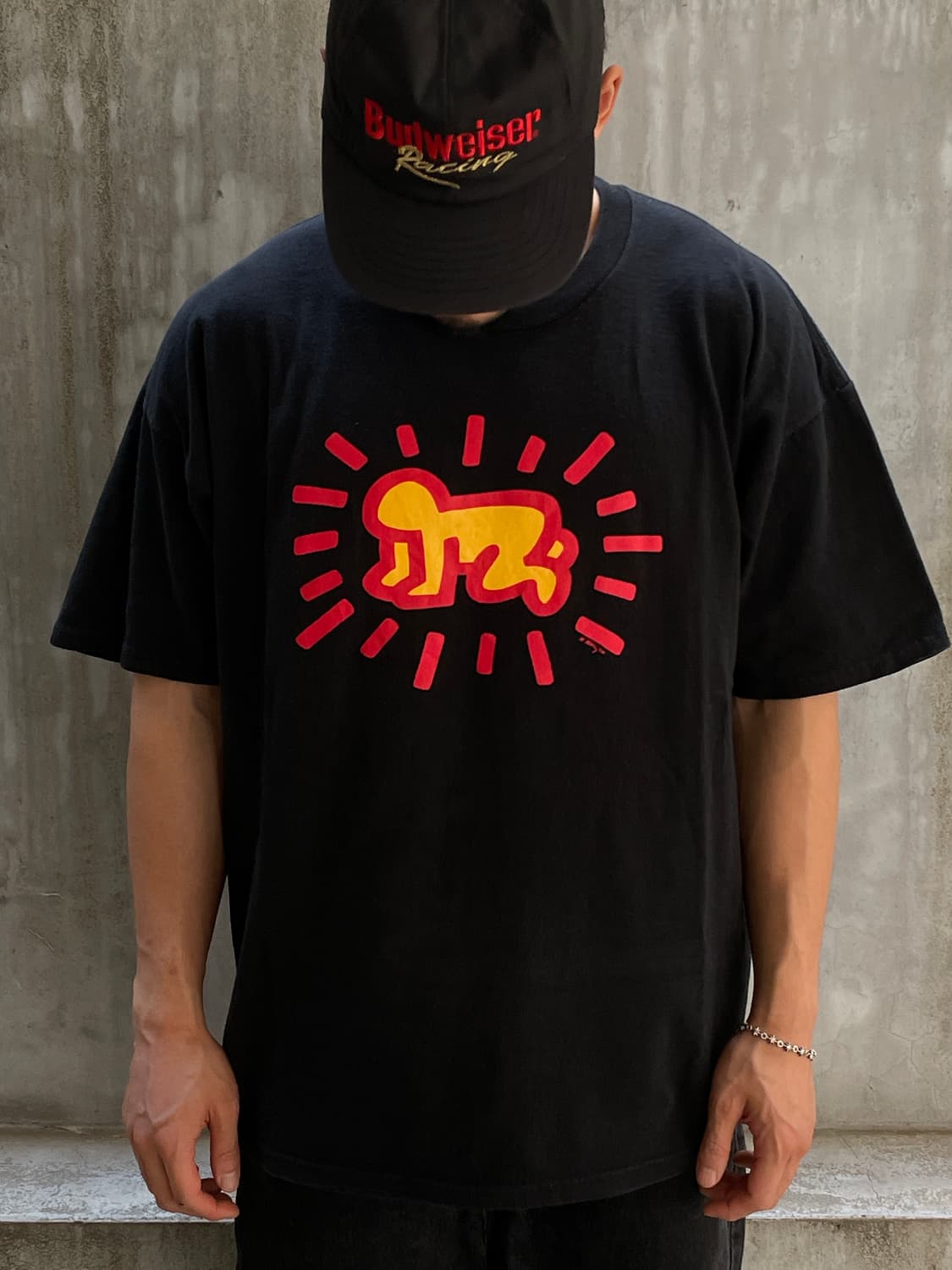 Rare)90-00s Keith Haring Art T(USA Made) 상품이미지2