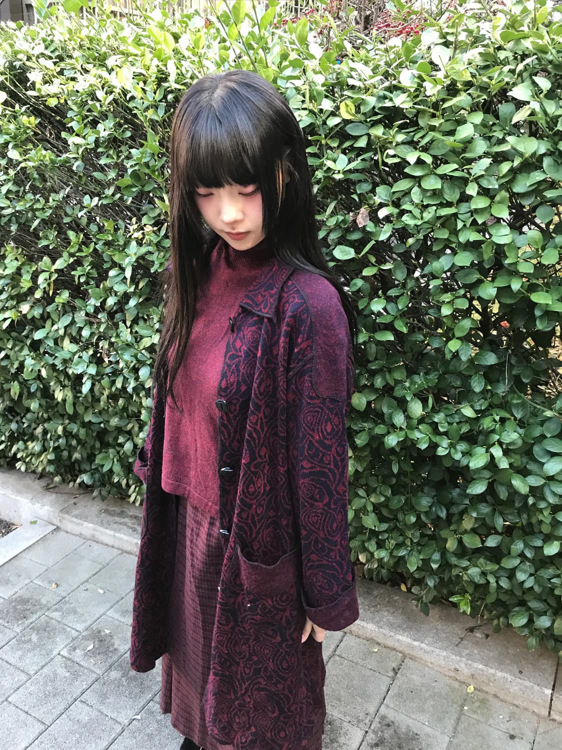 Wool Turtle Neck Knit(Burgundy 상품이미지9