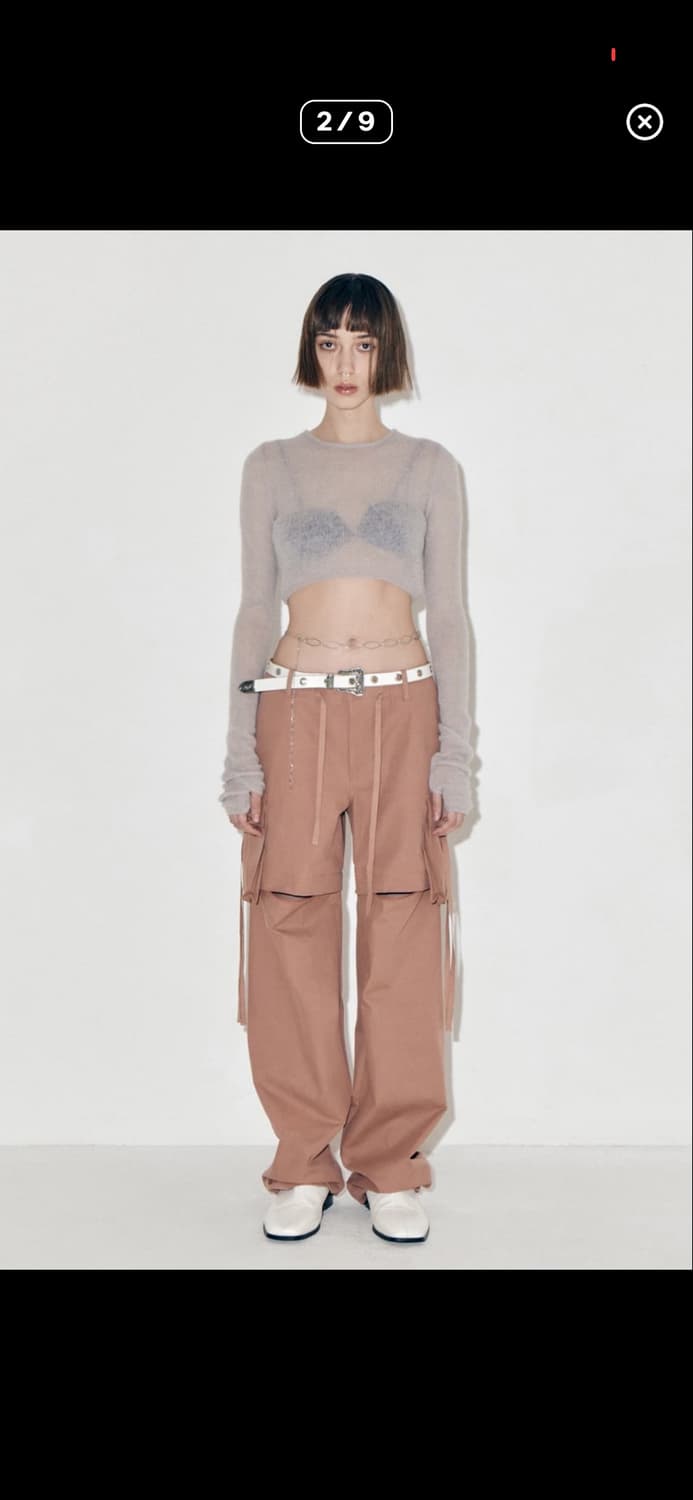 *가격조정X/판매중단예정* 스튜디오테이블 크롭 알파카 니트 아이보리 상품이미지6