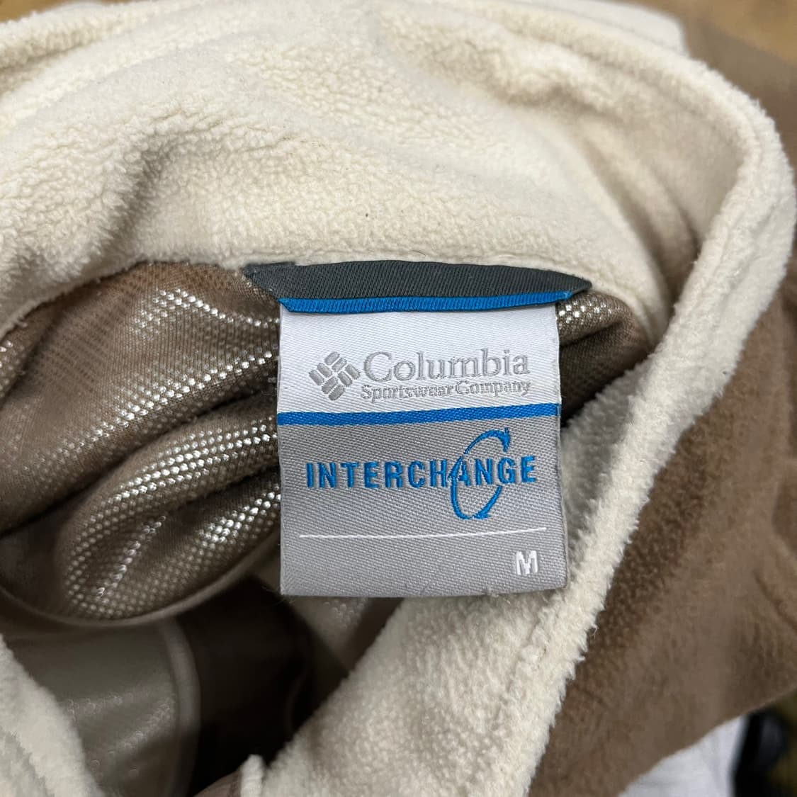 [정품/95,m] 컬럼비아 플리스 자켓 아이보리브라운 b16 상품이미지8