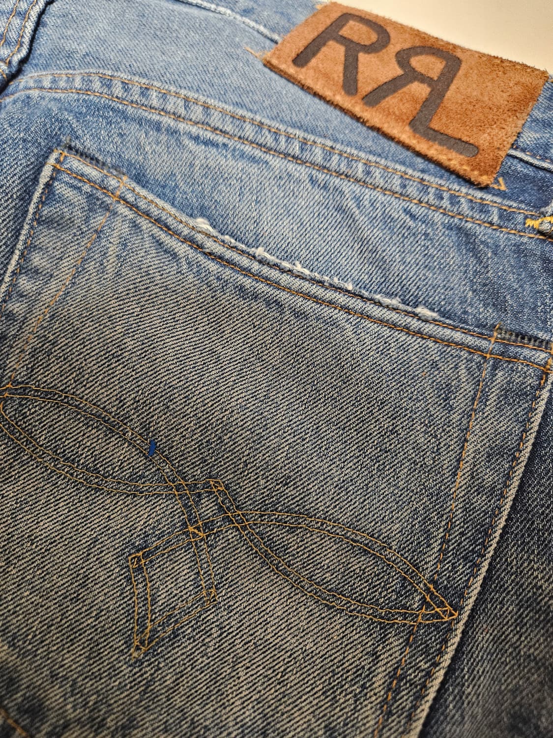 RRL 더블알엘 랜스포드 셀비지 데님 팬츠 Low Straight 30 상품이미지5