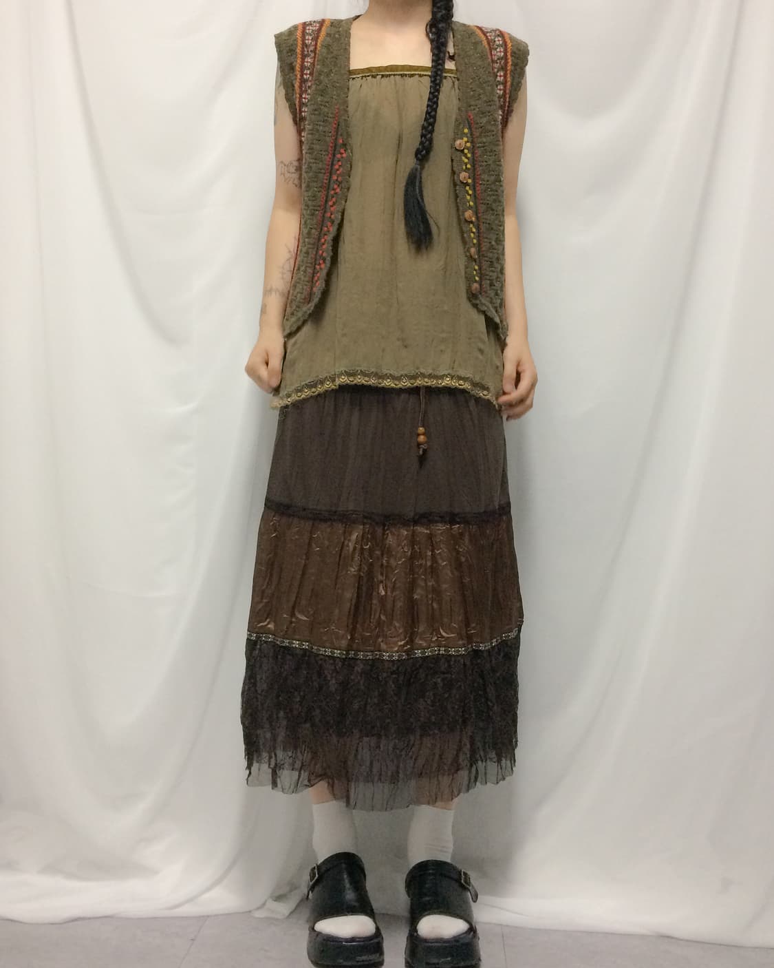 lace trimming sleeveless 상품이미지1