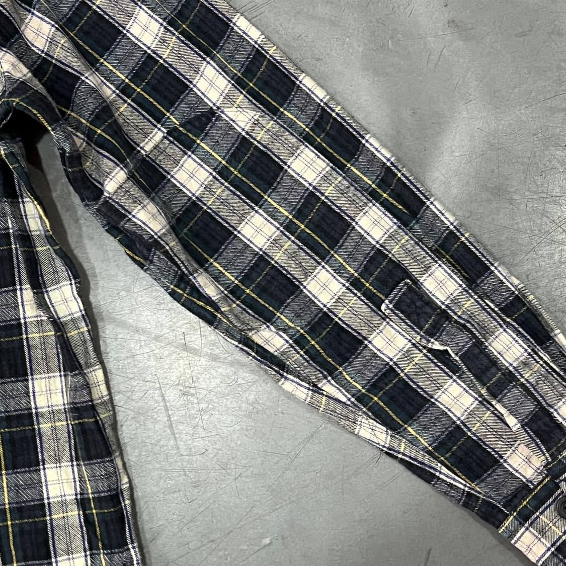  엘엘빈 하프 버튼 체크셔츠 y14543 상품이미지6