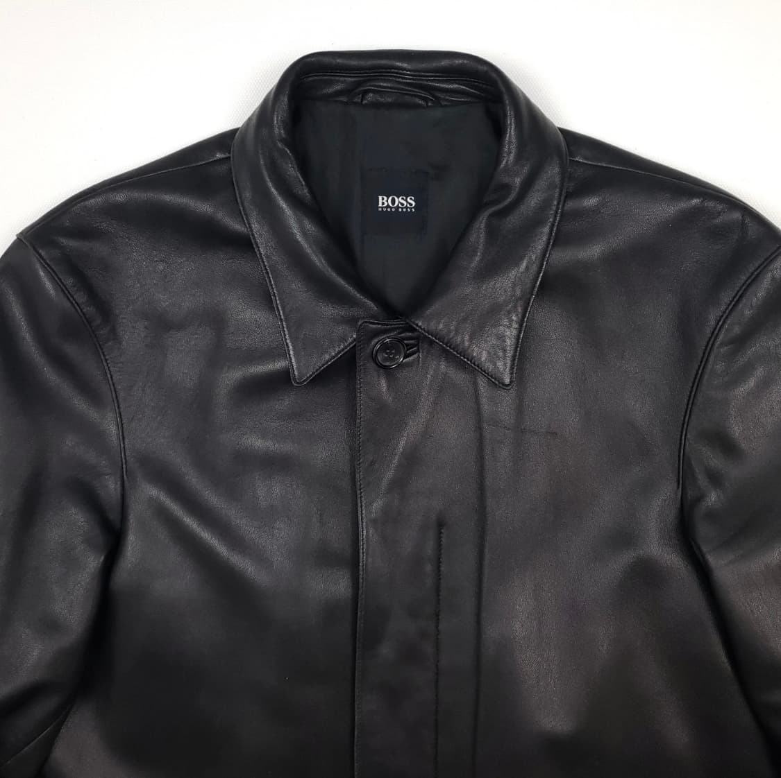 휴고보스 레더 카코트 민트급 올드갭 상품이미지3