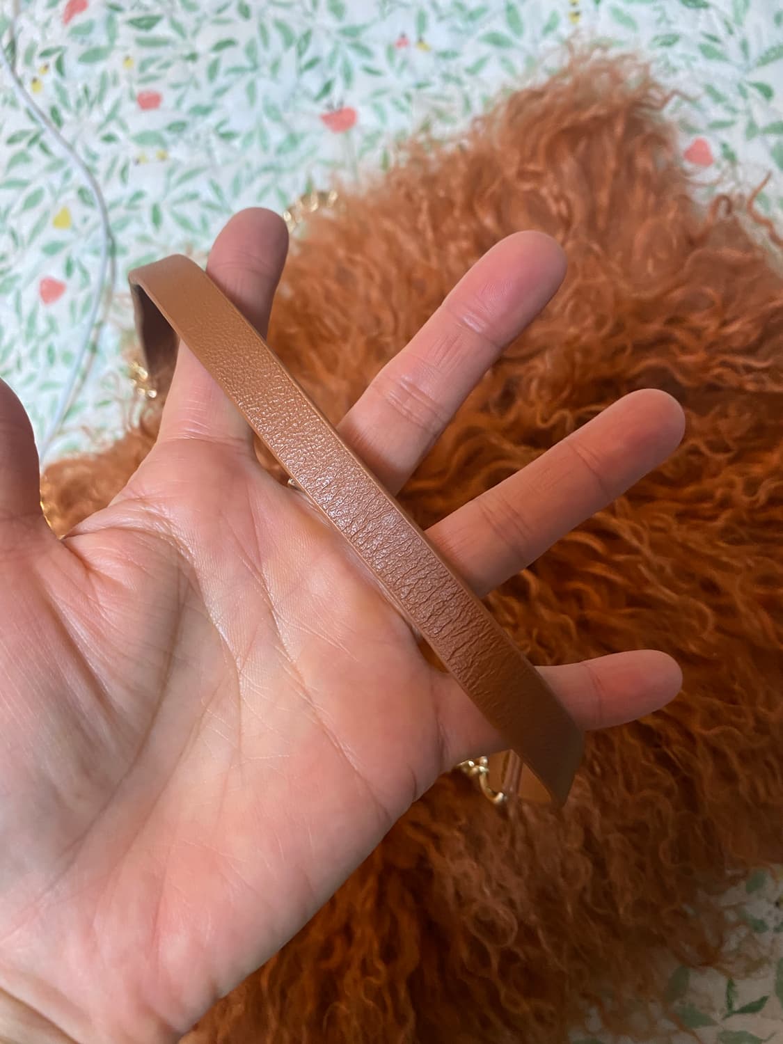 Peach 티벳 램스 퍼 숄더백 상품이미지6