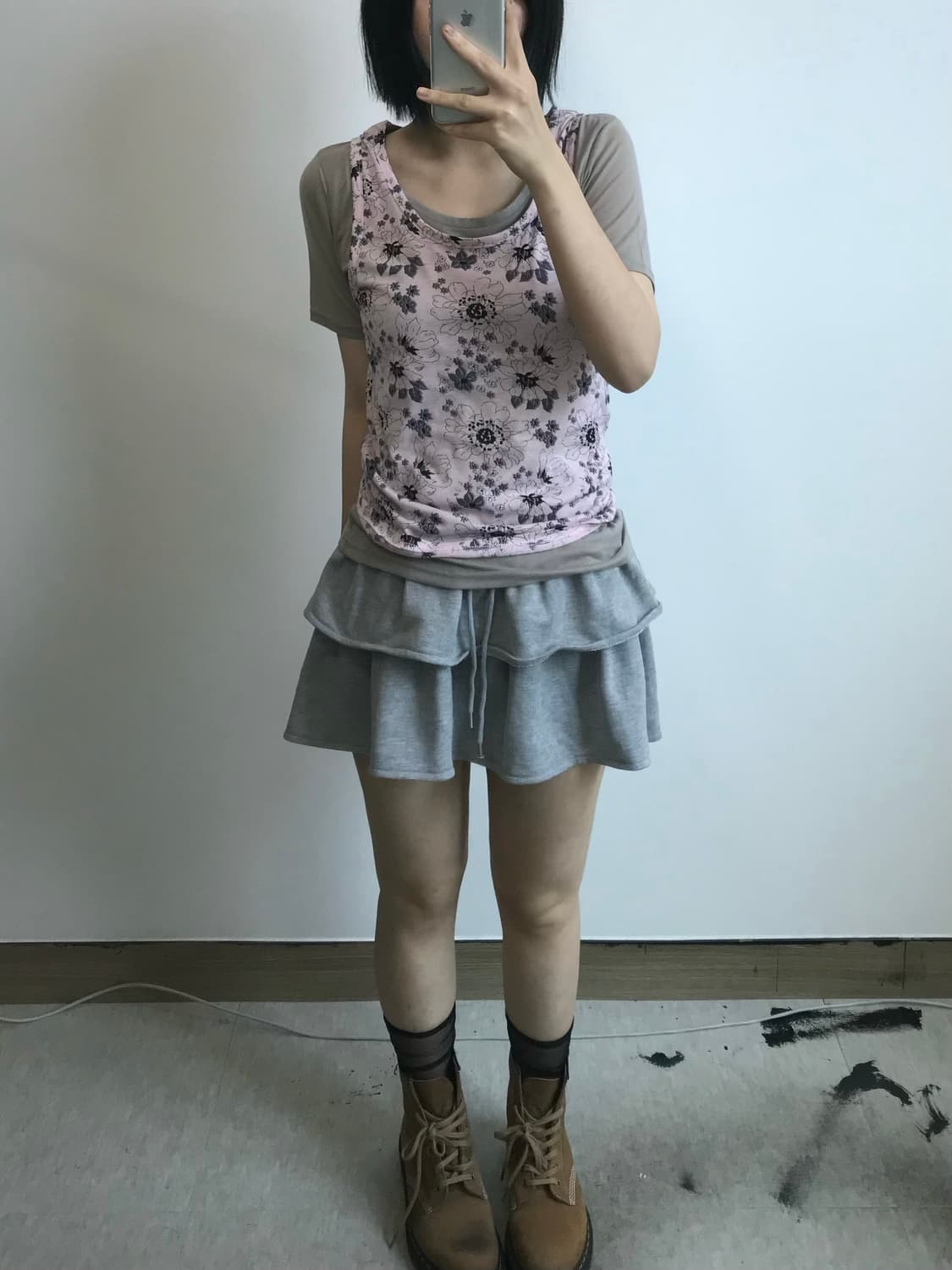 빈티지 스웻 캉캉 스커트 상품이미지2