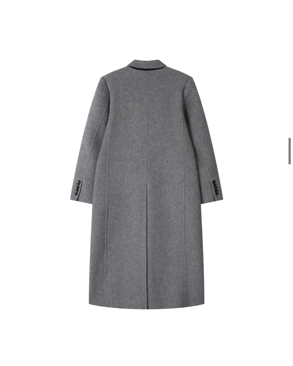 [S]드로우핏 래빗 앙고라 울 핸드메이드 싱글 롱 코트 상품이미지2