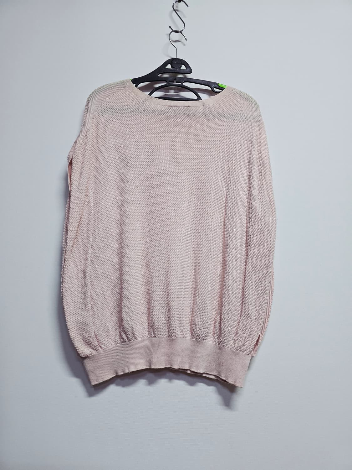 랑방 핑크색 니트 실크면혼방 상품이미지5