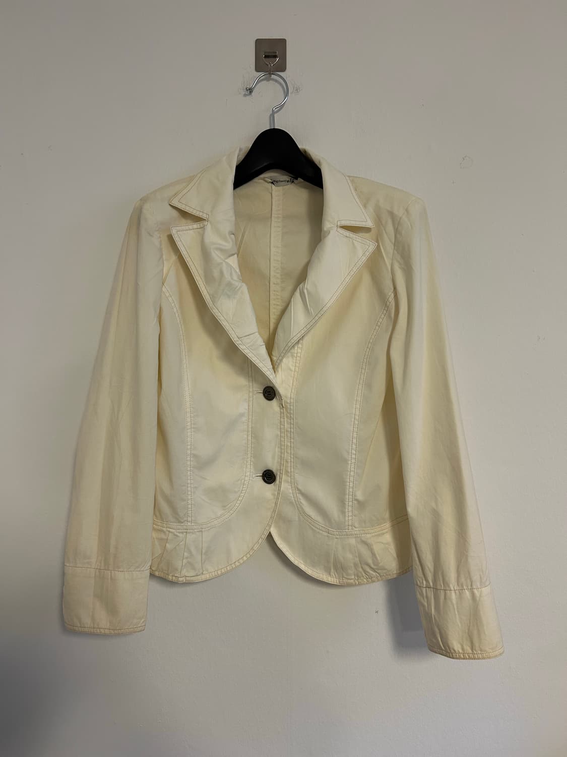 롱샴 오프화이트 미니멀 클래식 블레저 상품이미지1