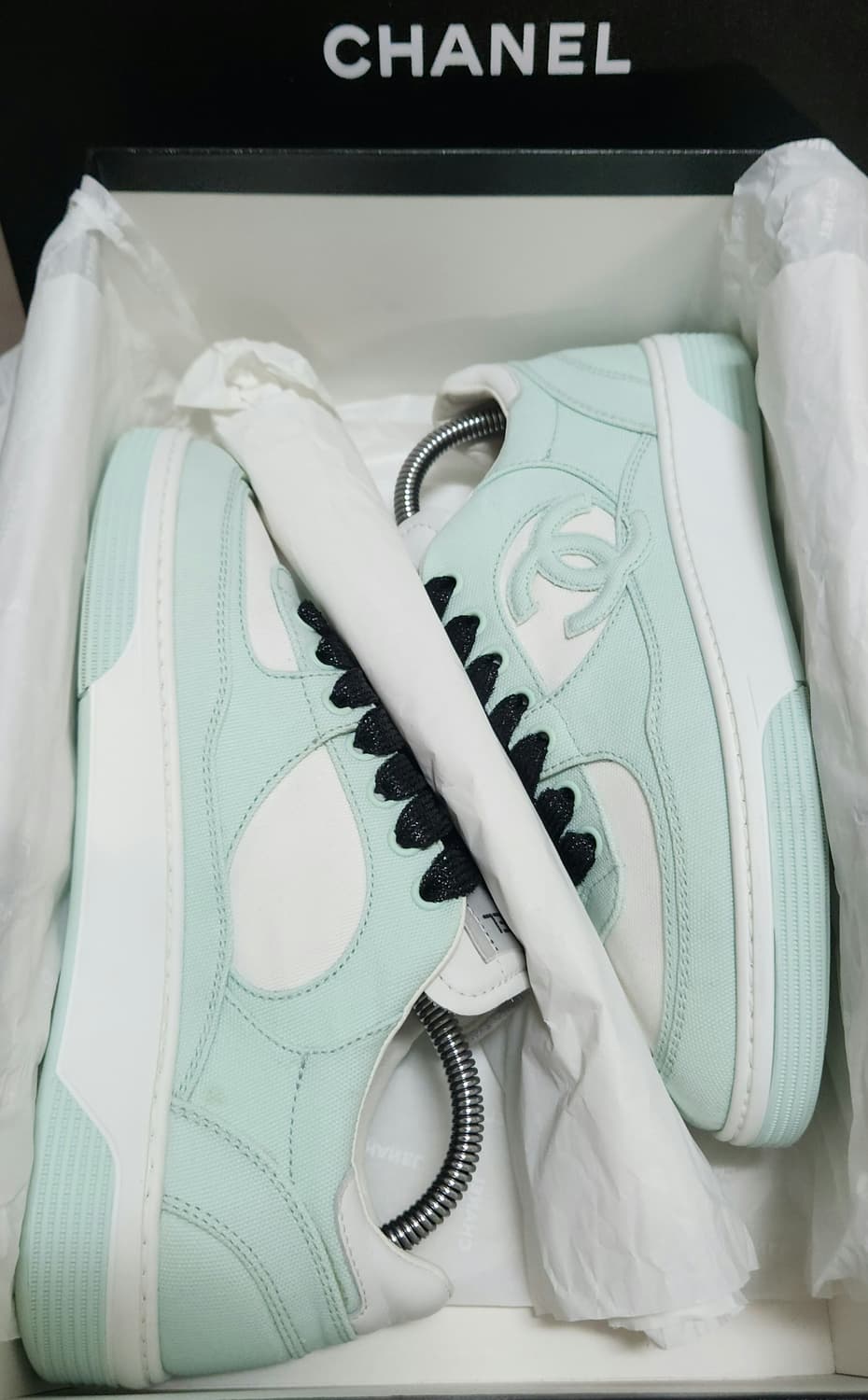 [정품]24C샤넬 스니커즈 운동화 파스텔 38 (남녀공용)새상품급한정판  상품이미지7