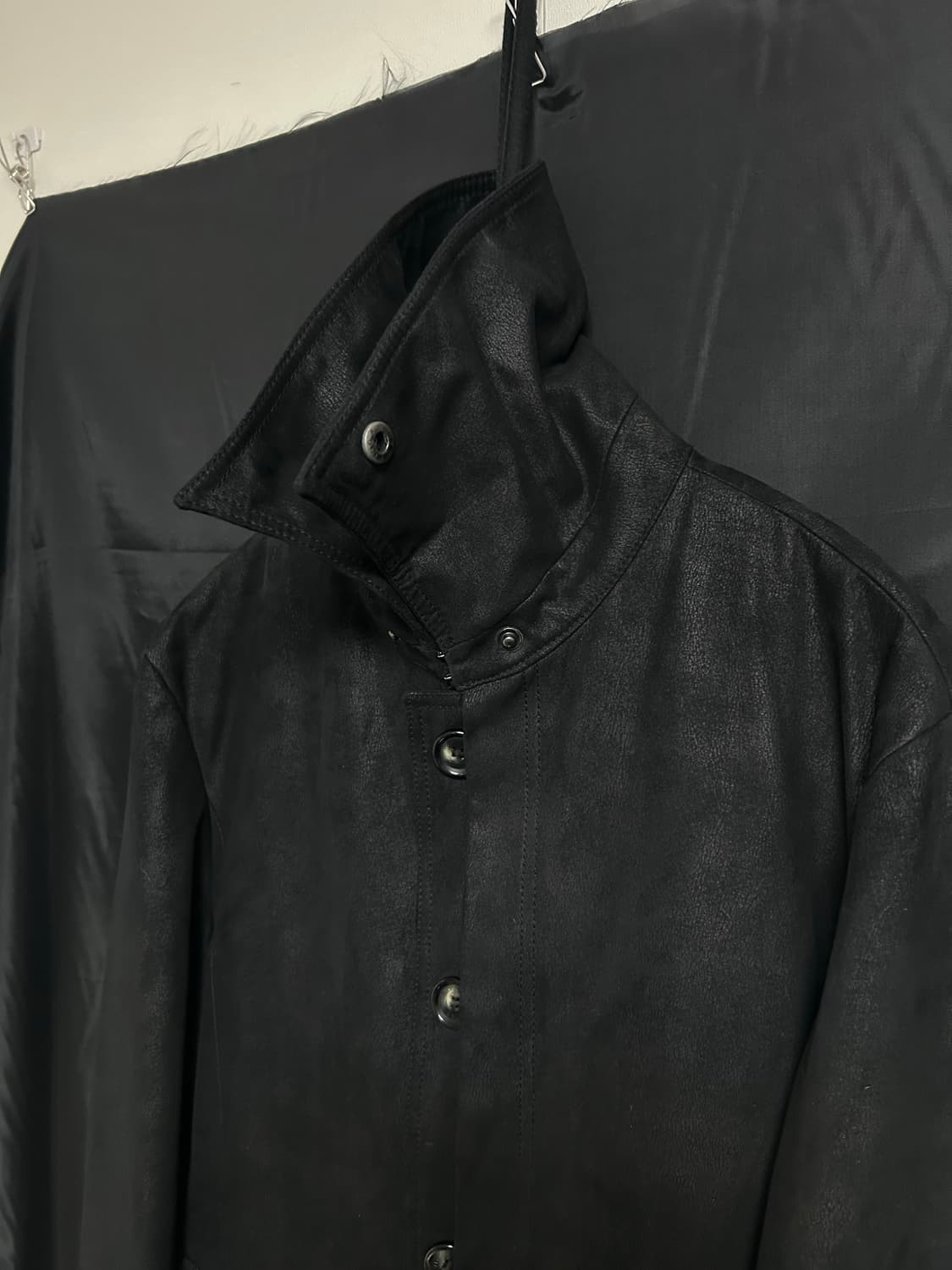 VINO 스웨이드 하이넥 코트 상품이미지6