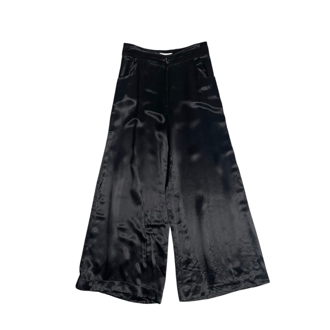 요지야마모토 레이온 블렌드 플레어 팬츠 상품이미지1