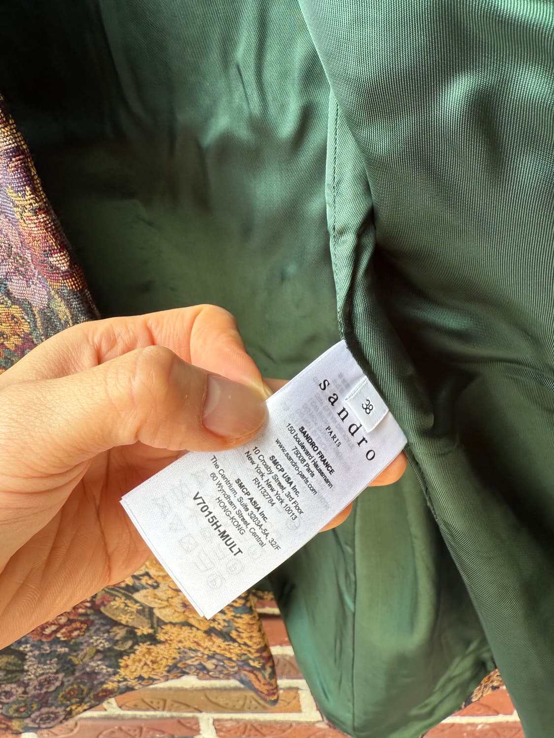 Sandro Paris 플로럴 자켓 38 (새상품) 상품이미지6