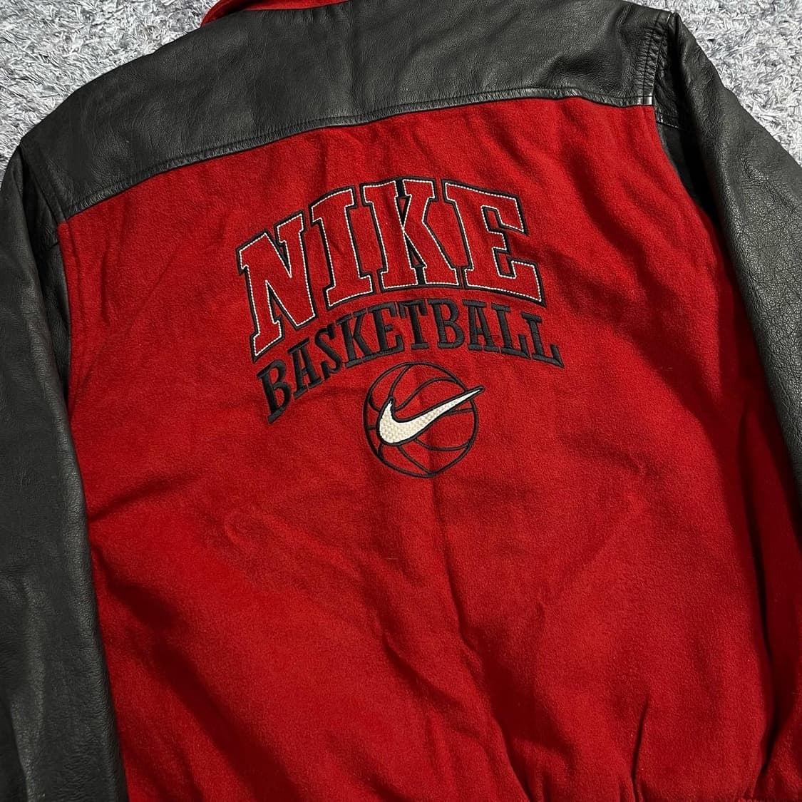 1990s 나이키 NIKE 소가죽 배스킷볼 자켓 상품이미지6