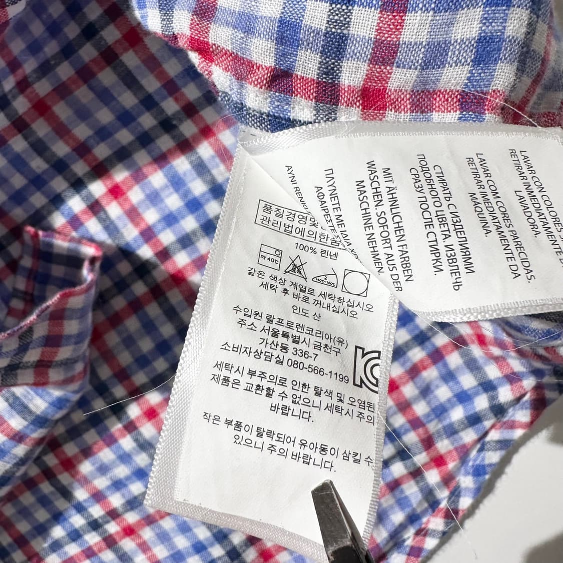 폴로 랄프로렌 린넨 체크 셔츠 상품이미지6