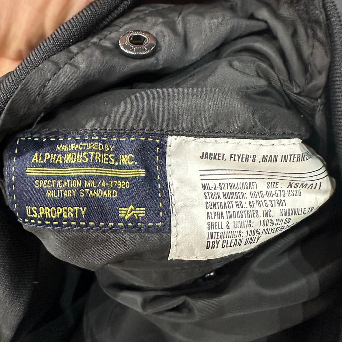 알파인더스트리 리버시블 성조기 MA-1 XS 상품이미지7