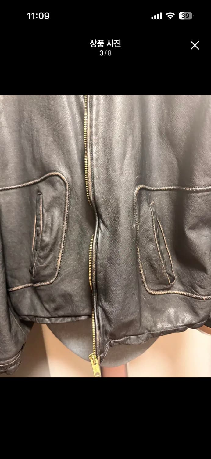오토매틱포더피플 파이핑 레더자켓 2사이즈 상품이미지4