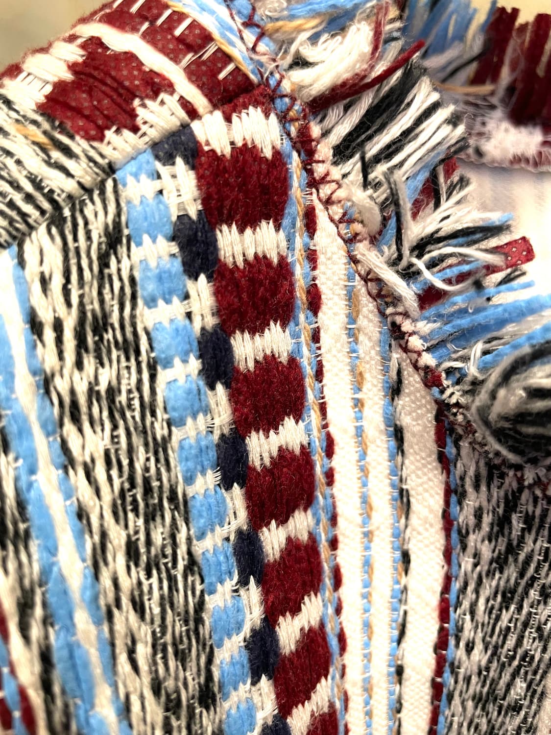 시스템 트위드 크롭 55~66 상품이미지5