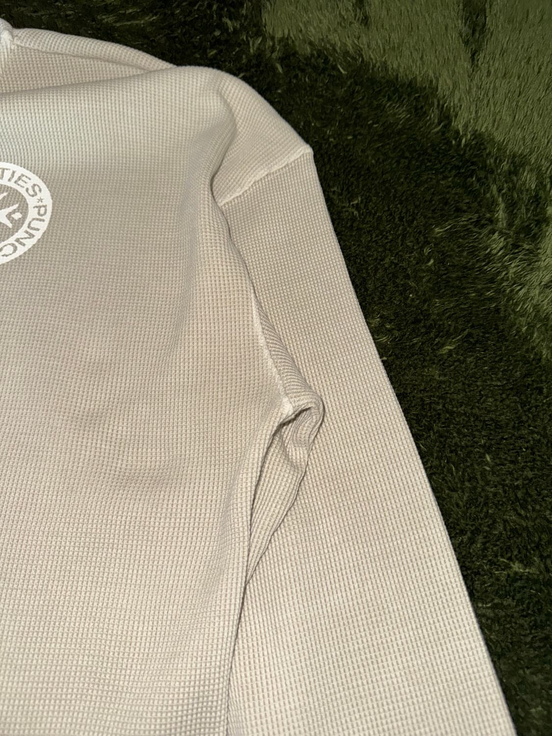 [1] 펀치드렁크파티즈 SHG 가먼트 다이 와플 니트 롱슬리브 상품이미지4