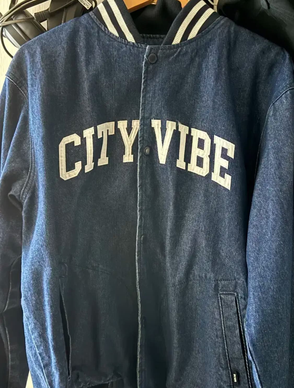 마크엠 City Vibe 시티바이브 데님 스타디움자켓 상품이미지3