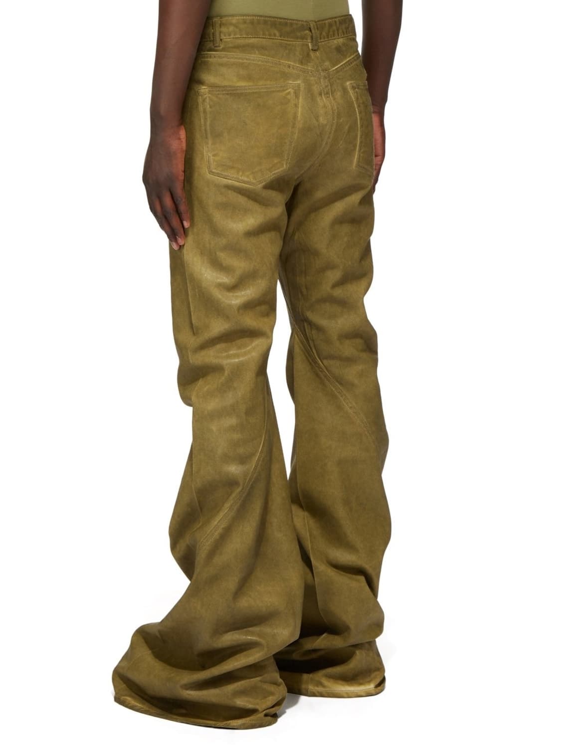 [31] 릭오웬스 다크쉐도우 포터빌 바이어스 부츠컷 세이지 그린 코팅 상품이미지10