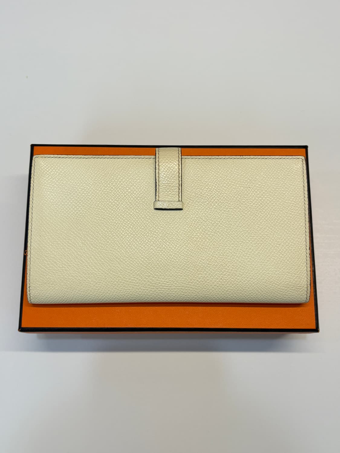 에르메스 베안 장지갑 나타&라임 금장 B각인 상품이미지5