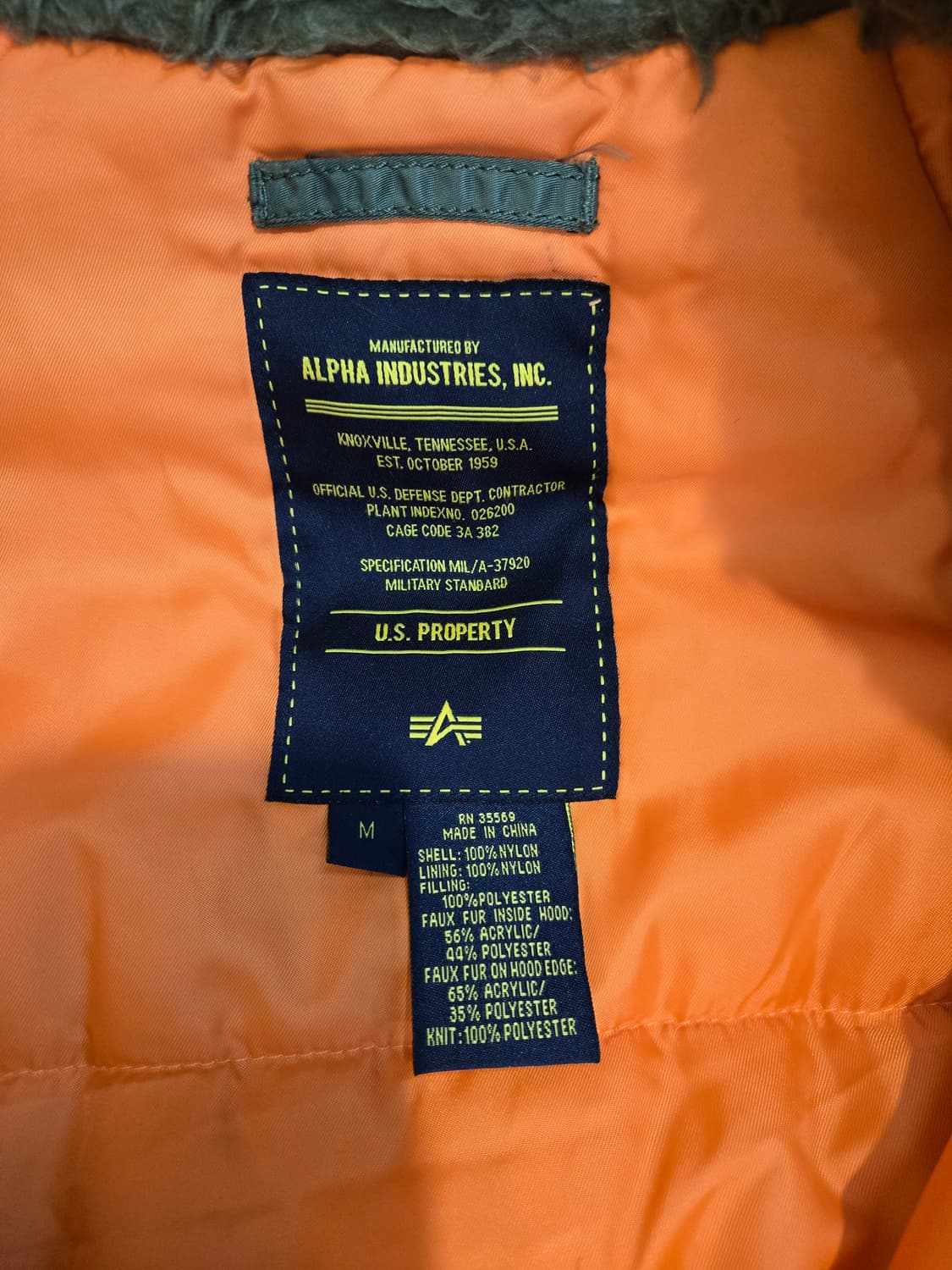 알파인더스트리 야상 패딩 M 상품이미지6