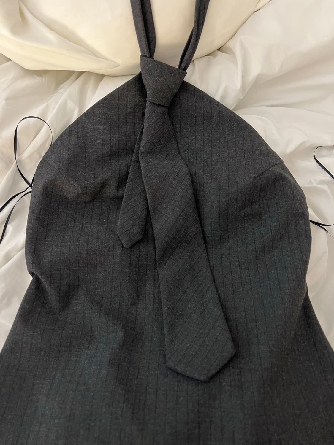 자라 넥타이 홀터넥 원피스 상품이미지3