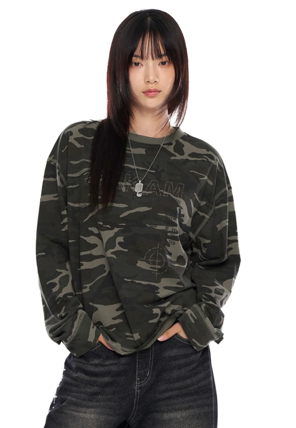 아캄 카모 긴소매티 상품이미지1