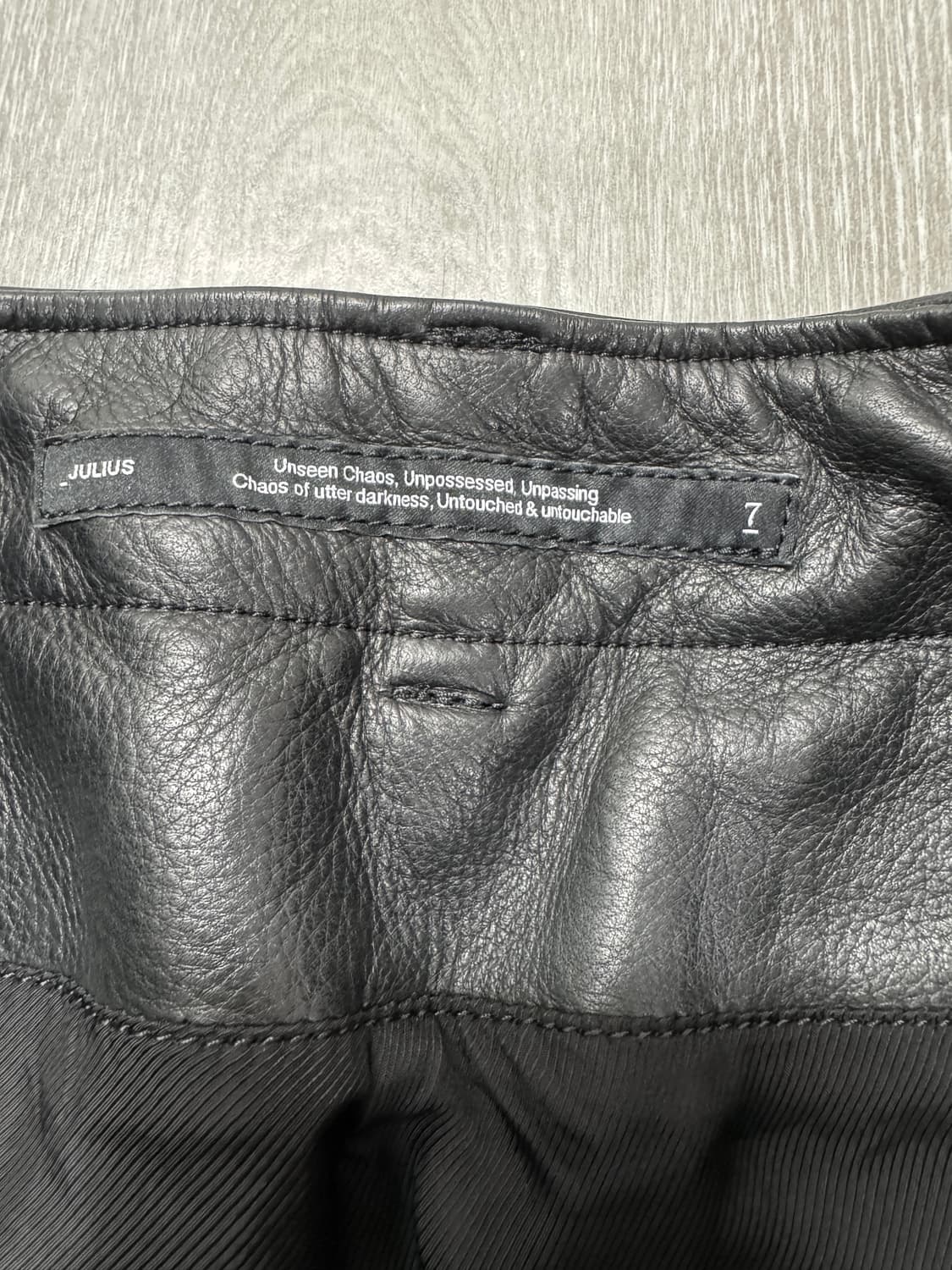 julius 레더 가스마스크 팬츠 3사이즈 상품이미지8