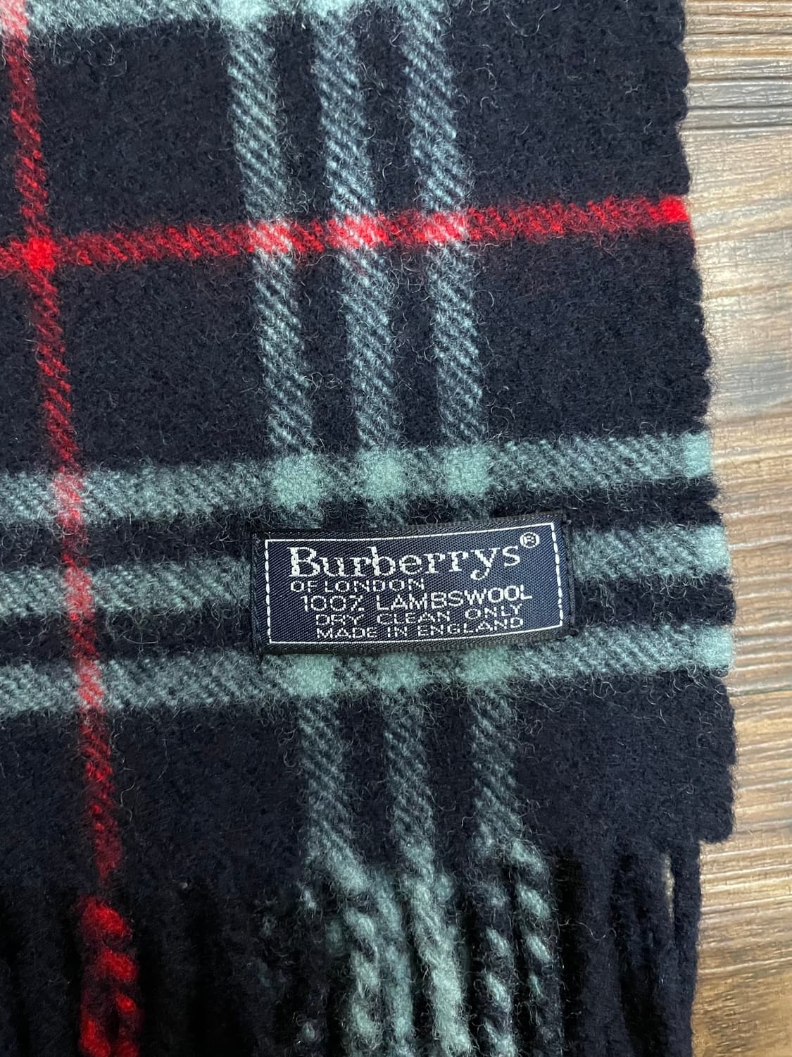 버버리 램스울 노바체크 머플러 목도리 네이비 상품이미지3