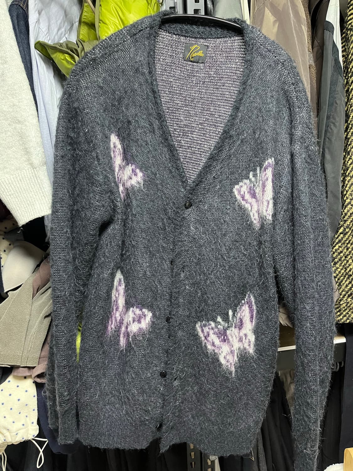 니들스 빠삐용 모헤어 가디건 M 상품이미지1