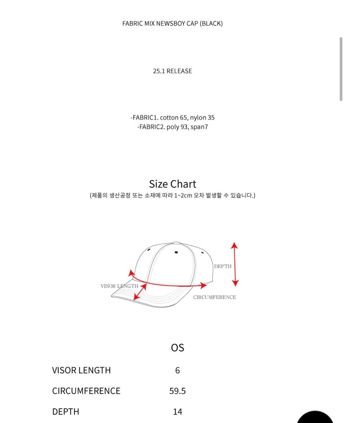 더뮤지엄비지터 캡 모자 상품이미지5