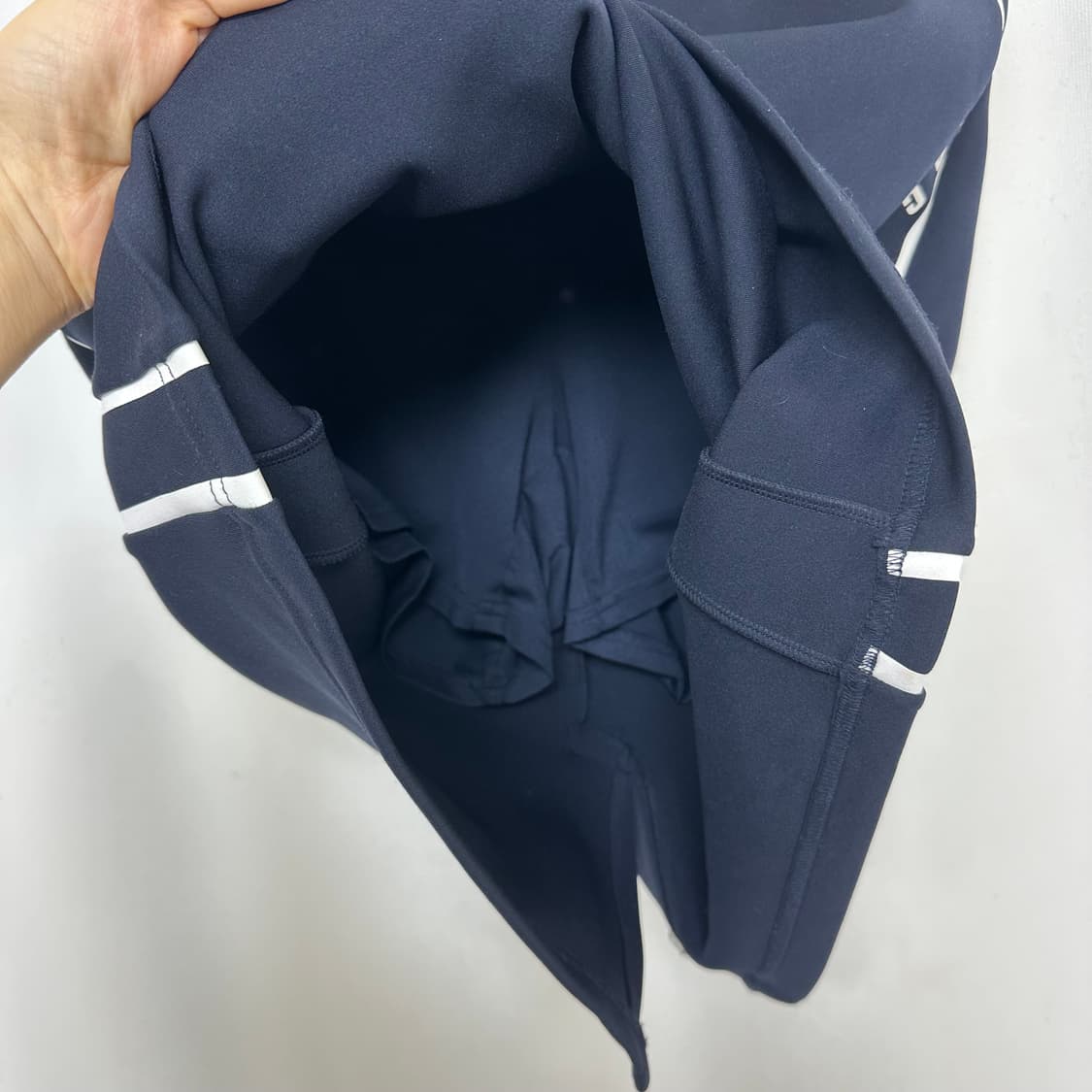   WAAC 왁 여자 밴딩스판 스커트치마 네이비 2 (26-27인치정도) 상품이미지7