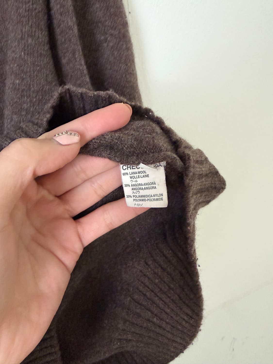 90s CREOLA 컷오프 패치 스웨터 (MADE IN ITALY) 상품이미지6