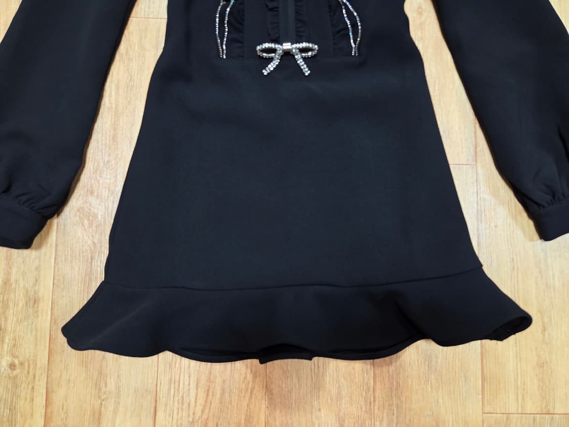 셀프포트레이트(self-portrait) 러플 빕원피스 44-마른55 상품이미지7